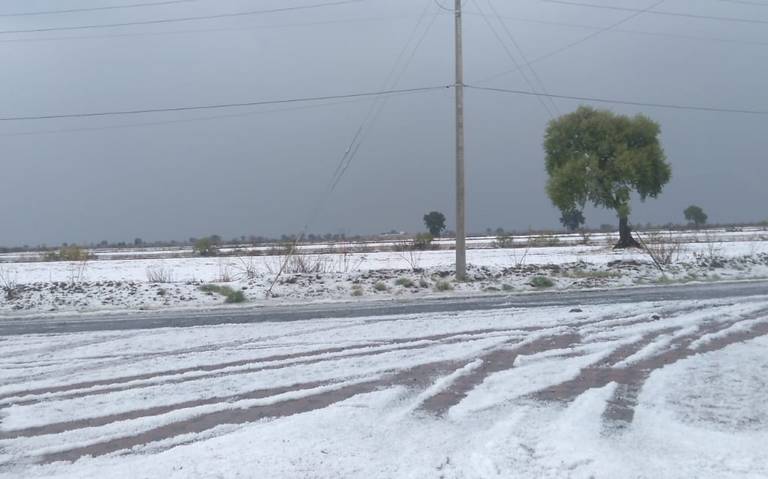 Fuerte granizada pinta de blanco a San Nicolás Buenos Aires