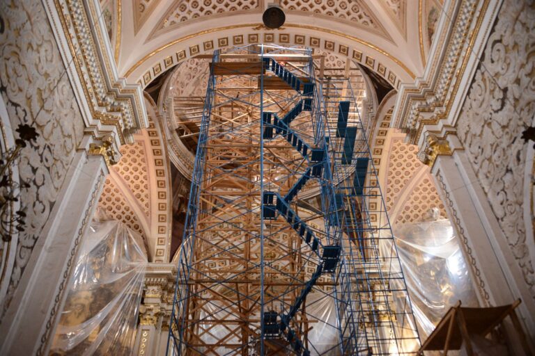 ATLIXCO, PUEBLA, 15ENERO2019.- La Parroquia de Santa María de la Natividad, que data del siglo XVI y que tras los sismos de 2017 resultó con daños significativos en su fachada, fue rehabilitada por el Instituto Nacional de Antropología e Historia (INAH).FOTO: MAURICIO MARAT / INAH / CUARTOSCURO.COM